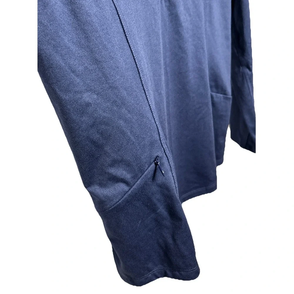 Title‎ Nine Sunbuster 1/2 Zip Long Sleeve Sun Shirt Blue Women's Size Medium EUC